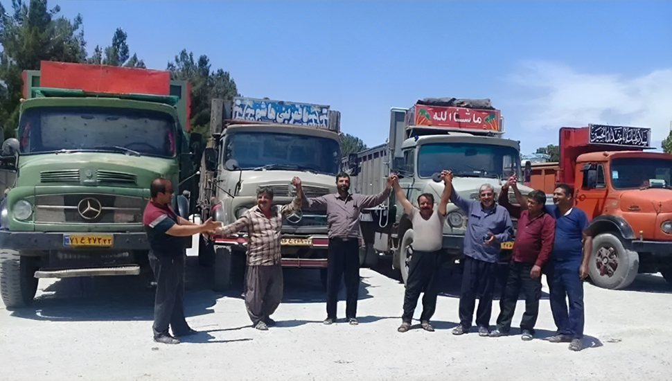 تجمعات احتجاجية لسائقي شاحنات بندر عباس وممرضات قزوين