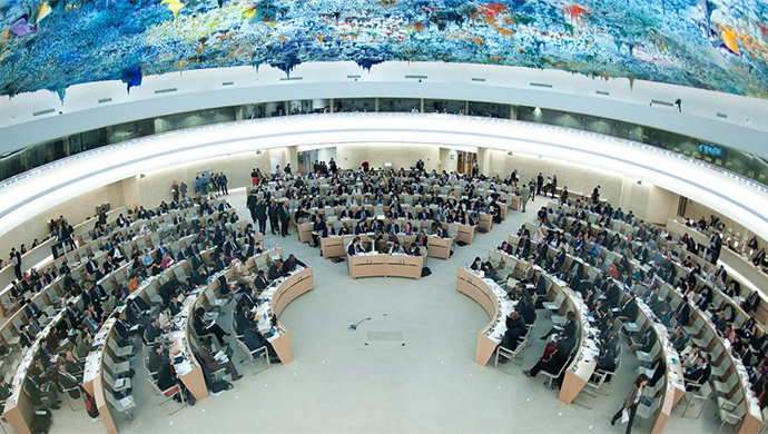 مجلس حقوق الإنسان للأمم المتحدة يوافق على القرار الخاص بانتهاكات حقوق الإنسان في إيران