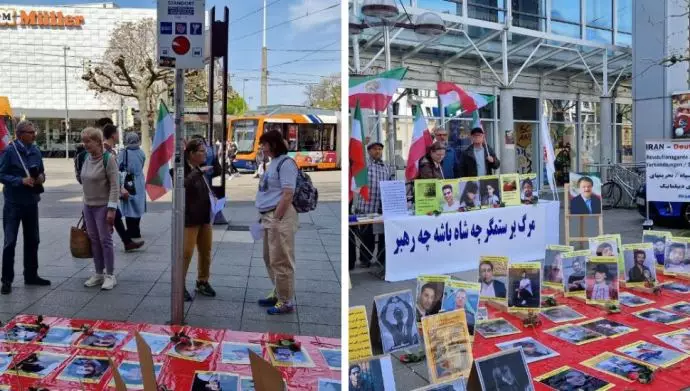 مظاهرة الإيرانيين في هايدلبرغ بألمانيا لدعم الانتفاضة الإيرانية