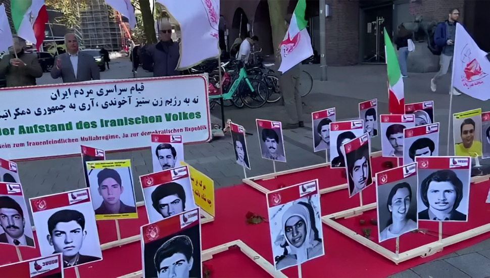 كولونيا، ألمانيا – مظاهرة و معرض لصور شهداء الانتفاضة الوطنية في إيران