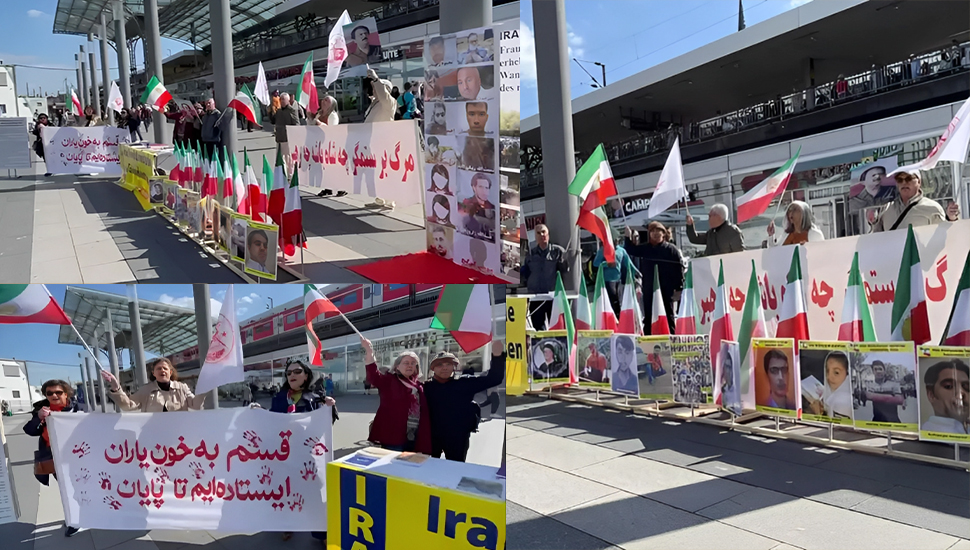 كولونيا - مظاهرة أنصار مجاهدي خلق لدعم الانتفاضة الوطنية الإيرانية والتضامن معها