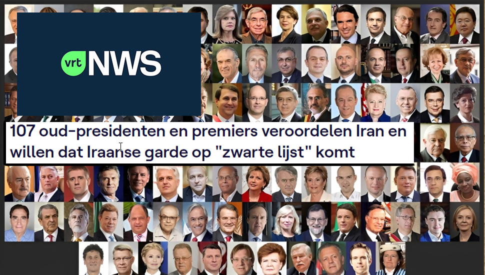 رسالة الى بايدن: 107 رؤساء ورؤساء وزراء سابقين يدينون إيران و يطالبون بمعاقبة الحرس الايراني