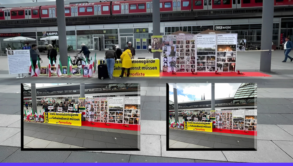 هامبورغ، ألمانيا - معرض صور شهداء الانتفاضة الوطنية الإيرانية 