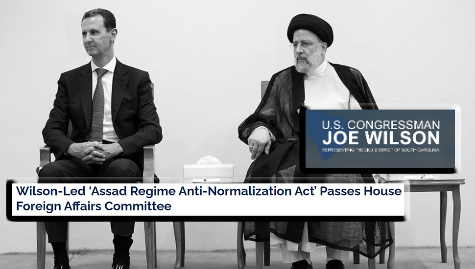 الموافقة على «قانون مكافحة التطبيع مع نظام الأسد» من قبل لجنة العلاقات الخارجية بمجلس النواب الامریکی