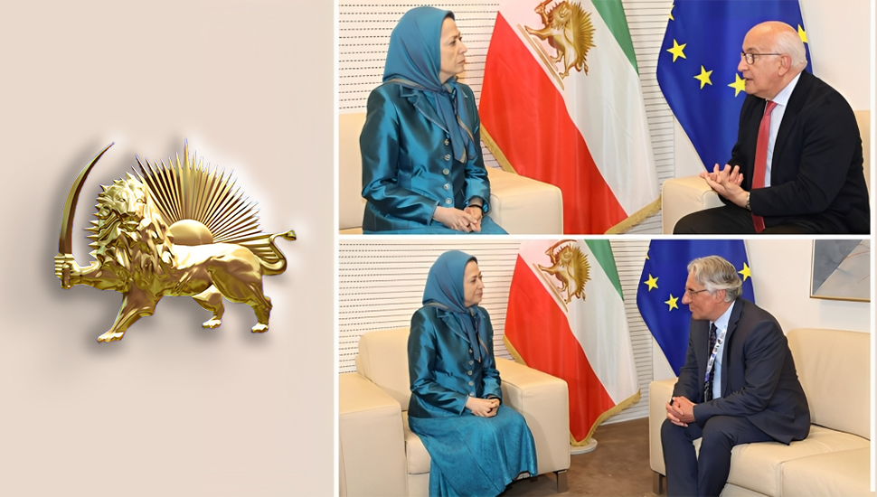 لقاءات مريم رجوي مع زار زالخوس ويان زهرا ديل في البرلمان الأوروبي 