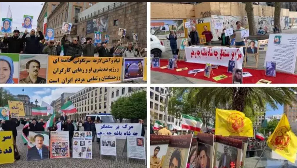 مظاهرات الإيرانيين في لاهاي وبرلين وستوكهولم وفرايبورغ وسان فرانسيسكو وهايدلبرغ دعما للعمال الإيرانيين