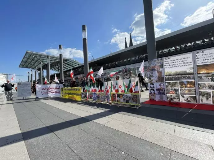 كولونيا - مظاهرة أنصار مجاهدي خلق لدعم الانتفاضة الوطنية الإيرانية والتضامن معها 