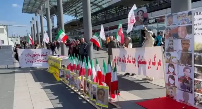 كولونيا - مظاهرة أنصار مجاهدي خلق لدعم الانتفاضة الوطنية الإيرانية والتضامن معها 