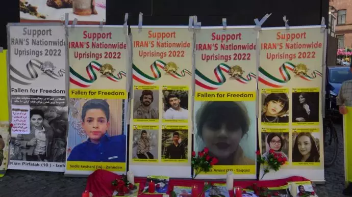 كوبنهاغن، الدنمارك - مظاهرة أنصار منظمة مجاهدي خلقتضامنا ودعماللانتفاضة الوطنية الإيرانية 