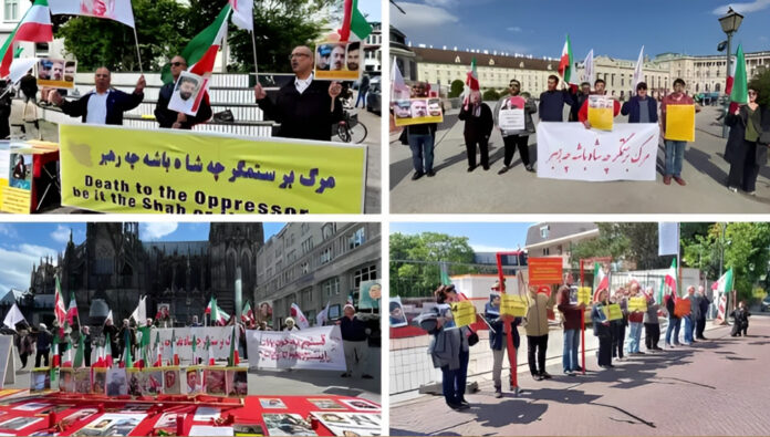 مظاهرات الإيرانيين في 16 مدينة أوروبية ومدن أمريكية أخرى ضد نظام الملالي 