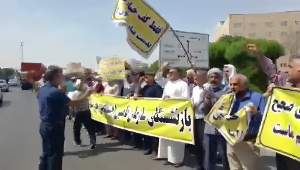 تجمعات احتجاجية للمتقاعدين في شوش والأهواز 