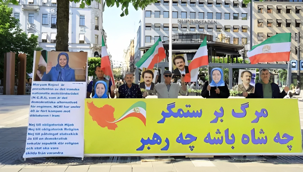ستوكهولم - مظاهرات إيرانيین ضد نظام الملالي