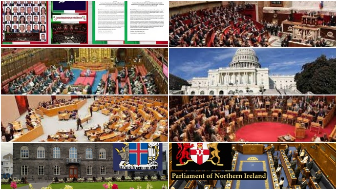 موجة الدعم العالمي دعم 29 أغلبية برلمانية من مختلف دول العالم لخطة السيدة مريم رجوي