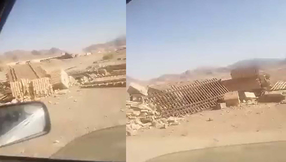 هدم منازل أساتذة جامع مكي في طريق جشمه زيارت في زاهدان من قبل جلاوزة خامنئي