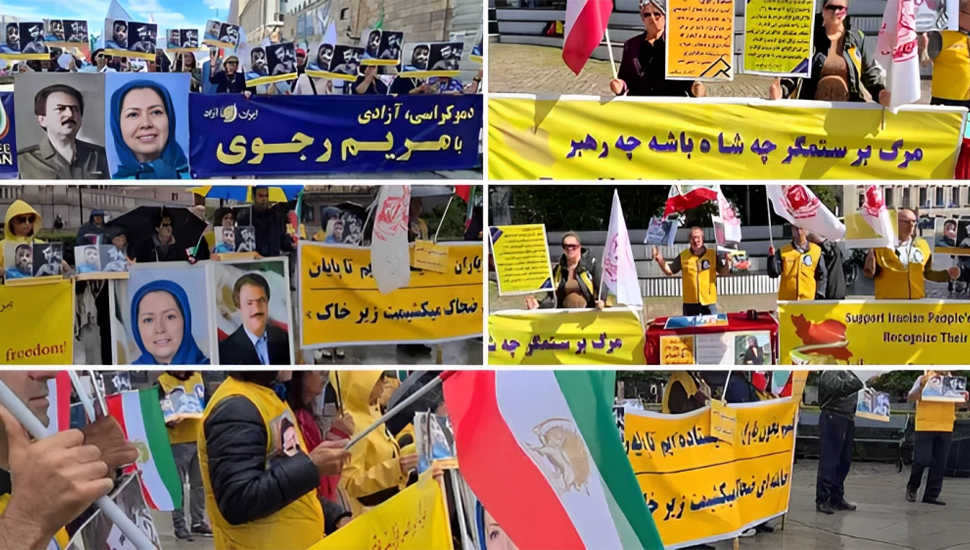 مظاهرات إيرانيين في كاسل - أوسلو - ستوكهولم - هانوفر وآرهوس