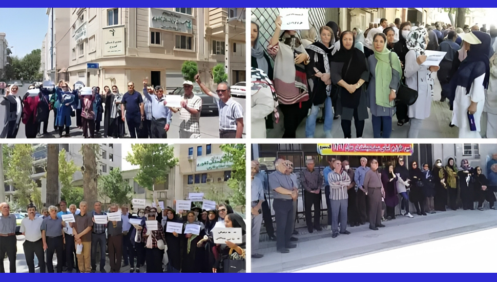 تجمعات احتجاجية للمعلمين والمتقاعدين في عدة مدن إيرانية
