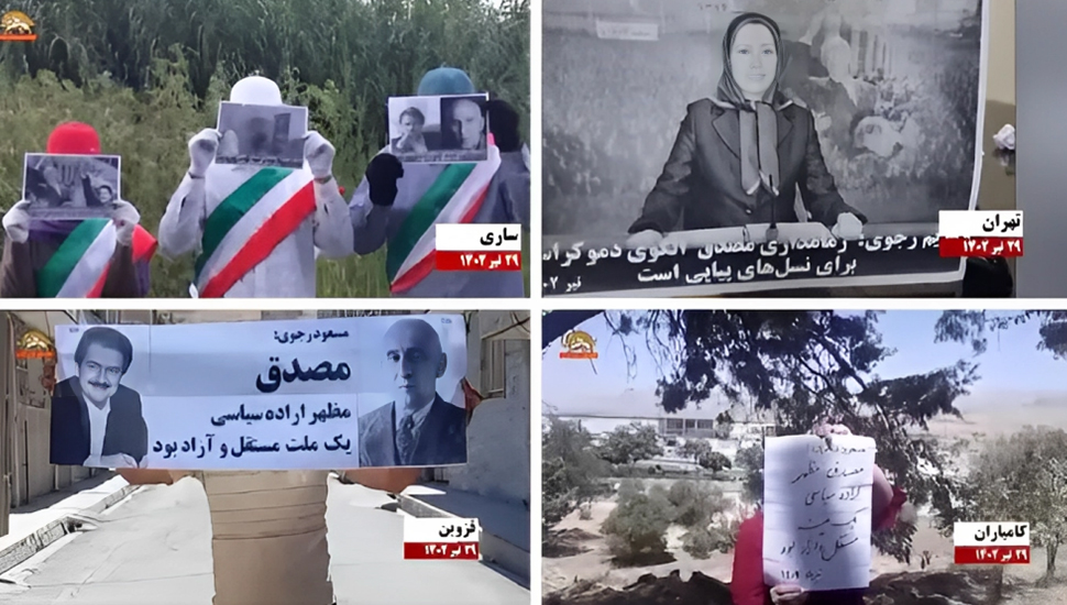 نشاطات انصار مجاهدي خلق في عشرات المدن الايرانية