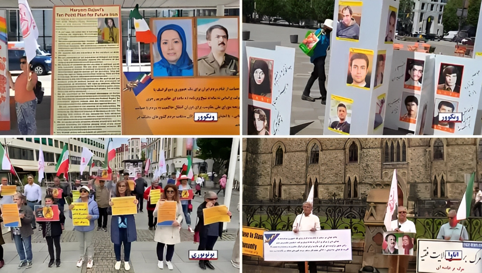 مظاهرات الإيرانيین في أوتاوا وتورنتو وفانكوفر وأوتوبوري ومالمو وأوسلو وبرلين