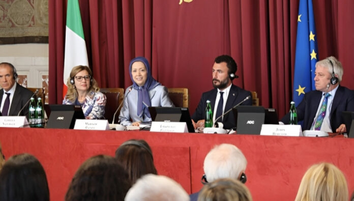 مريم رجوي في البرلمان الإيطالي: وحدات المقاومة منتشرة في جميع محافظات إيران الـ 31