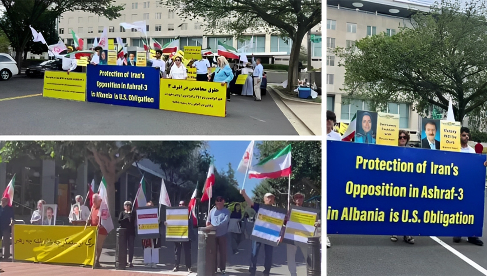 وقفات الإيرانيين في واشنطن وكاليفورنيا