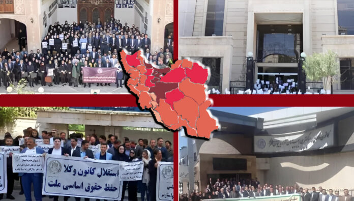 تجمعات احتجاجية للمحامين في عدة مدن إيرانية