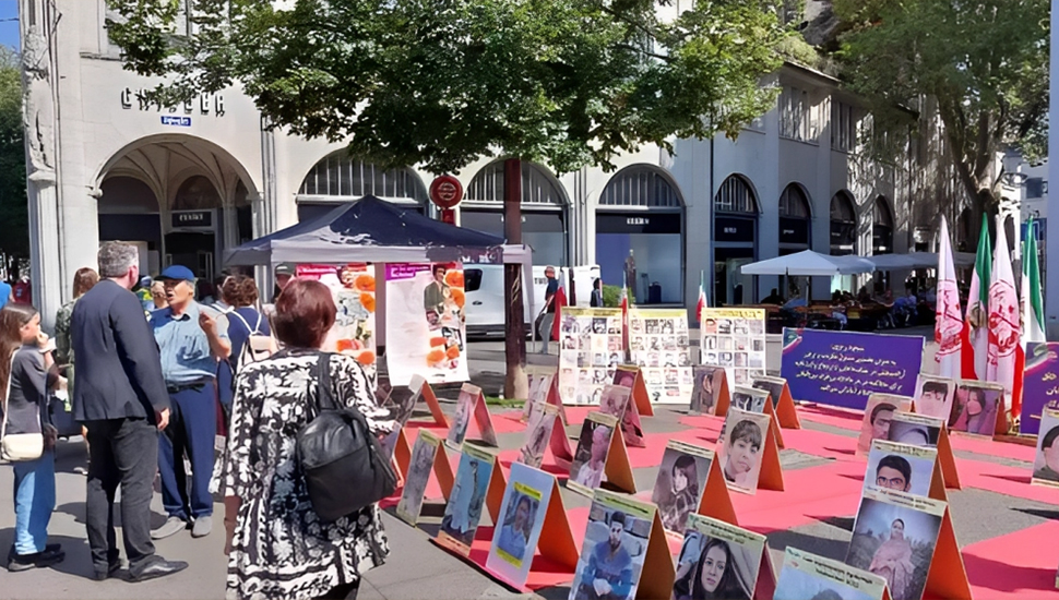 إيرانيون في زيورخ بسويسرا يطالبون بمحاكمة دولية لقادة نظام الملالي