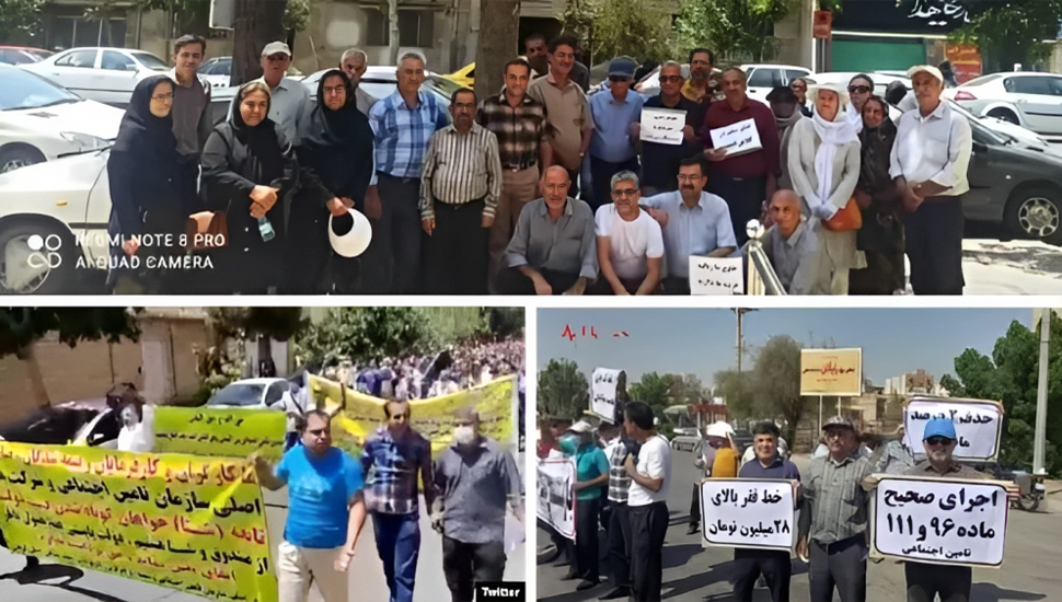 تجمعات احتجاجية لمتقاعدي الضمان الاجتماعي في 10 محافظات