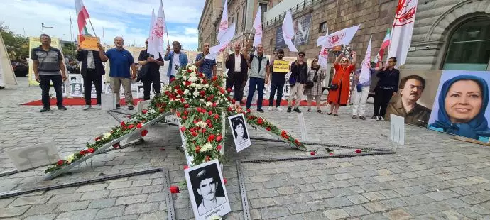 إيرانيون في ستوكهولم يطالبون بمحاكمة دولية لقادة النظام الإيراني