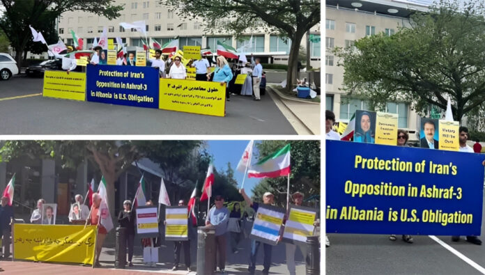 وقفات الإيرانيين في واشنطن وكاليفورنيا