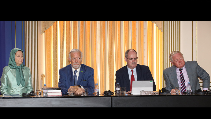 تقريرعن  مؤتمر "مقاومة وانتفاضة الشعب الإيراني لجمهورية ديمقراطية" بحضور السيدة مريم رجوي