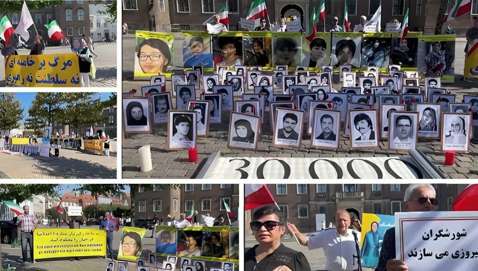 كوبنهاجن –إيرانيون يحيون في وقفة ذكرى تأسيس منظمة مجاهدي خلق الإيرانية