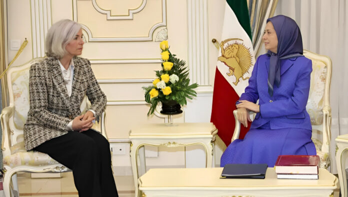 لقاء السيدة  مريم رجوي مع دورين روكميكر عضوة البرلمان الأوروبي