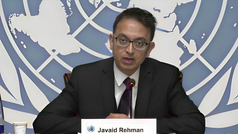 جاويد رحمان: لا ينبغي لنا أن نتفاوض مع نظام قاتل، بل يجب أن ندعم الشعب الإيراني