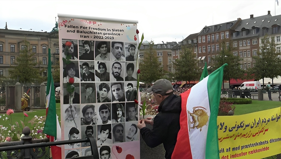 وقفات الإيرانيين في كوبنهاجن وكولونيا وسانت غالن بسويسرا