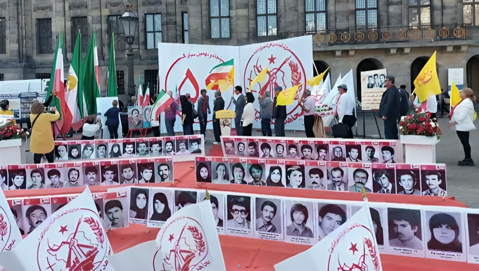 أمستردام، هولندا – وقفة لإيرانيين للاحتفال بالذكرى السنوية لتأسيس منظمة مجاهدي خلق الإيرانية