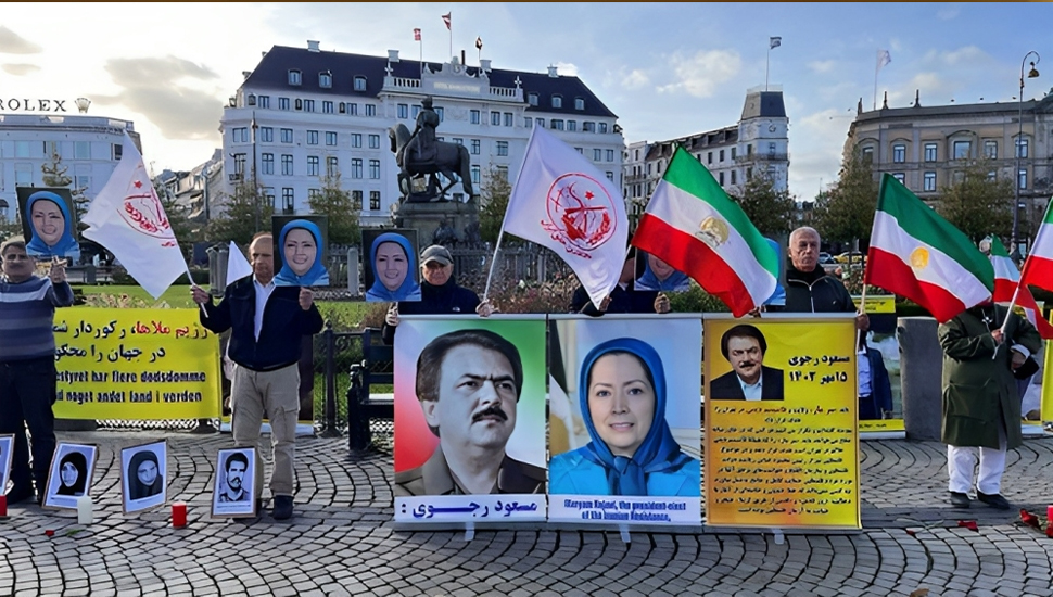 كوبنهاغن وبرن - وقفات أنصار منظمة مجاهدي خلق لدعم انتفاضة الشعب الإيراني