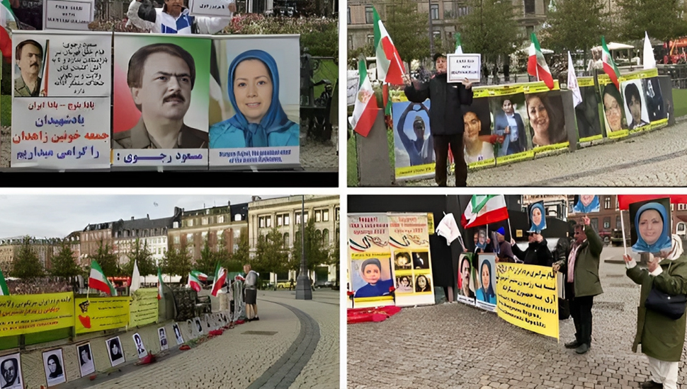 كوبنهاغن – وقفة أنصار منظمة مجاهدي خلق الإيرانية