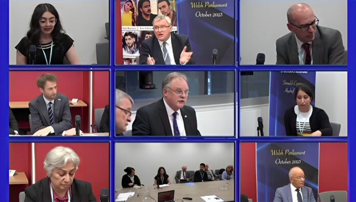 مؤتمر في برلمان ويلز لدعم انتفاضة الشعب الإيراني من أجل جمهورية ديمقراطية