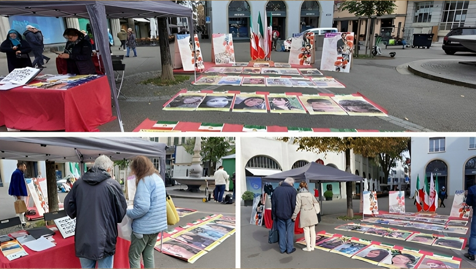 زيوريخ - معرض صور لشهداء الانتفاضة الشعبية في إيران
