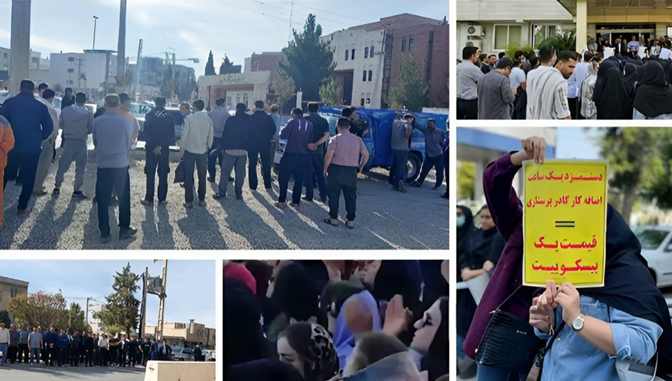 توسع نطاق التجمعات الاحتجاجية في إيران، من المتقاعدين إلى العاملين في قطاع النفط وإلى أسر الطلاب والمعاقين