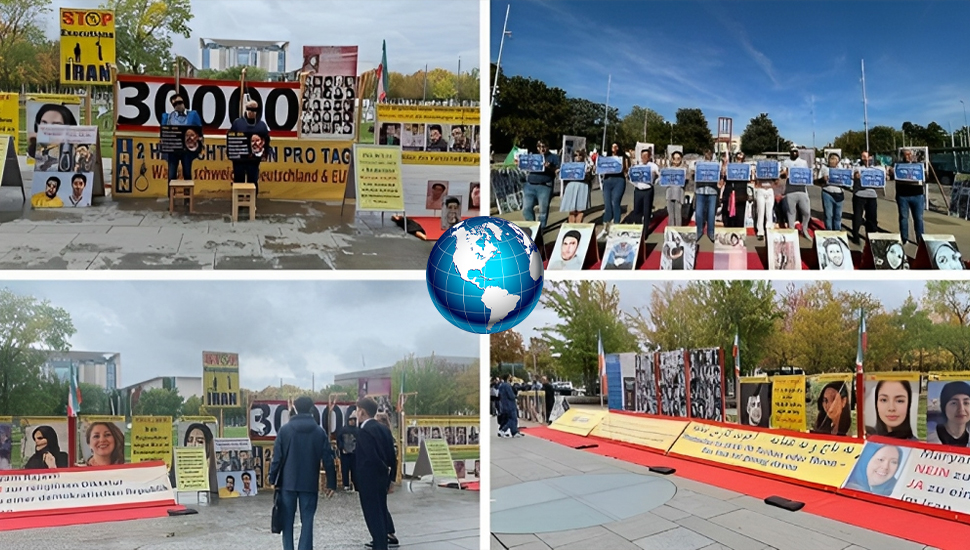 جنيف وميونيخ وبرلين – وقفات الإيرانيين تزامنا مع اليوم العالمي ضد الإعدام