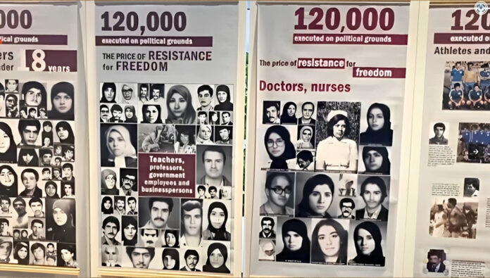 البرلمان الأوروبي - ستراسبورغ - معرض انتهاكات حقوق الإنسان في إيران