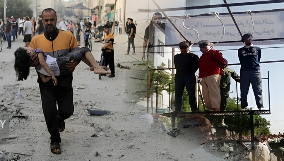 إعدام في إيران ومجزر في غزة