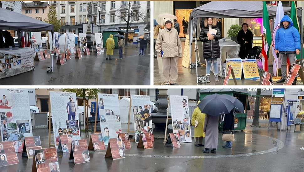 زيوريخ، سويسرا – وقفة لإيرانيين دعما للانتفاضة الوطنية في إيران