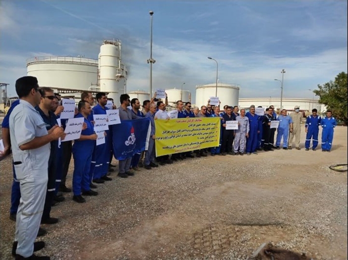 تجمعات احتجاجية في جميع أنحاء إيران: من العاملين في صناعة النفط إلى الممرضات والمتقاعدين في صناعات الصلب والتعدين