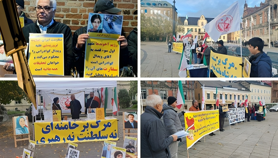 دوسلدورف وبريمن وهانوفر ومالمو - وقفات أنصار منظمة مجاهدي خلق الإيرانية