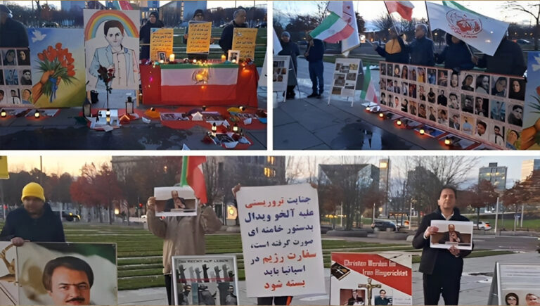 برلين – وقفة إيرانيين لإحياء ذكرى انتفاضة نوفمبر 2019