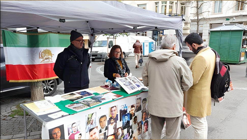 زيورخ - وقفة للإيرانيين نصرة للانتفاضة الوطنية في إيران