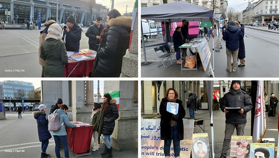 زيورخ و لوزيرن، سويسرا - معرض لصور شهداء الانتفاضة الإيرانية