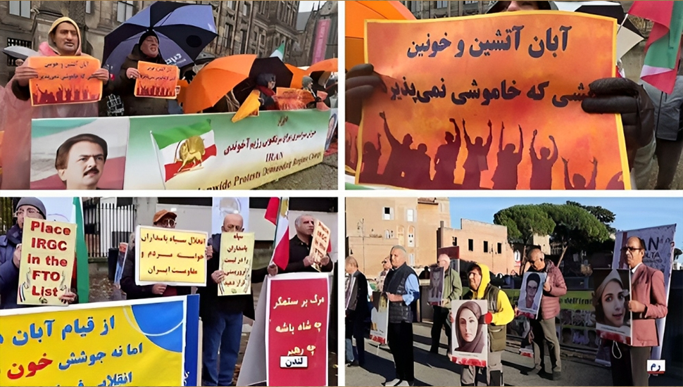 الجالية الإيرانية في لاهاي ولندن وروما يطالبون بإدراج اسم قوات الحرس للنظام الإيراني في قائمة الإرهاب